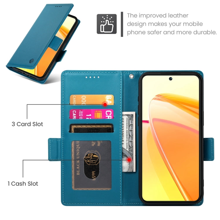For Realme C55 4G / Narzo N55 Side Buckle Magnetic Frosted Leather Phone Case