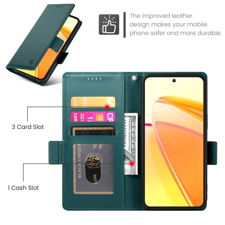 For Realme C55 4G / Narzo N55 Side Buckle Magnetic Frosted Leather Phone Case