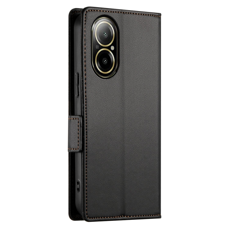 For Realme C67 4G Global Side Buckle Magnetic Frosted Leather Phone Case