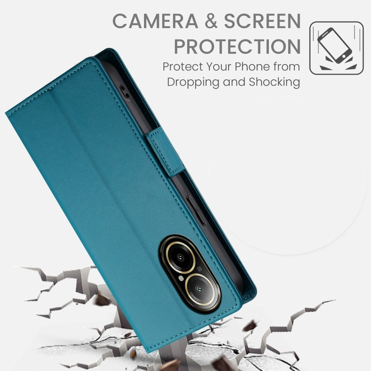 For Realme C67 4G Global Side Buckle Magnetic Frosted Leather Phone Case
