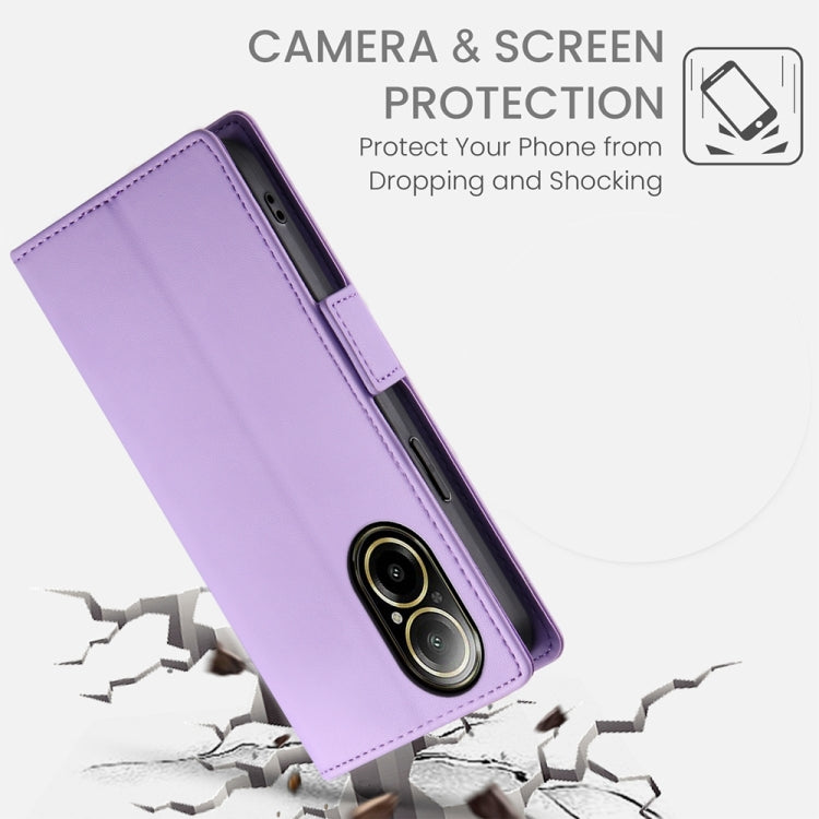 For Realme C67 4G Global Side Buckle Magnetic Frosted Leather Phone Case