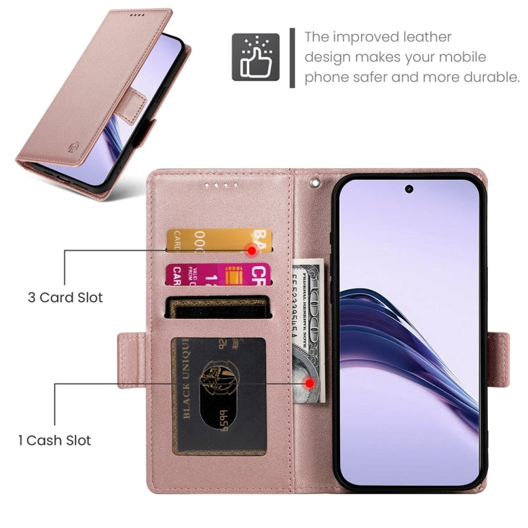 For Realme 13 Pro / 13 Pro+ Global Side Buckle Magnetic Frosted Leather Phone Case