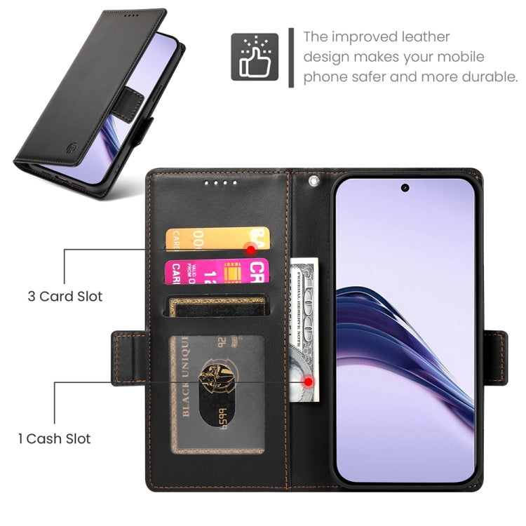 For Realme 13 Pro / 13 Pro+ Global Side Buckle Magnetic Frosted Leather Phone Case