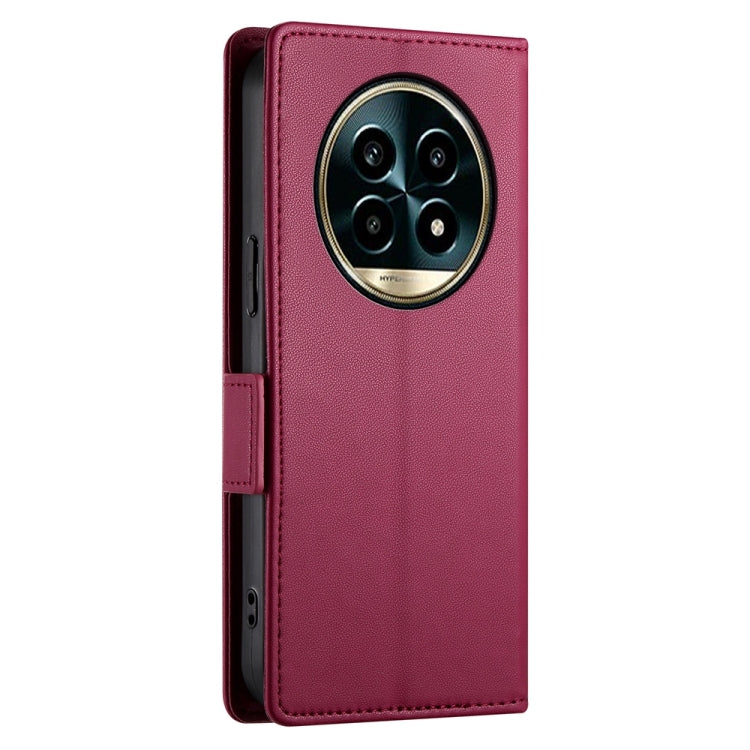 For Realme 13 Pro / 13 Pro+ Global Side Buckle Magnetic Frosted Leather Phone Case