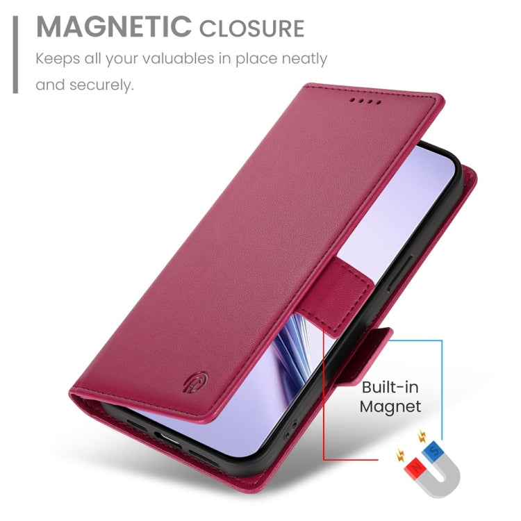 For Realme 13 Pro / 13 Pro+ Global Side Buckle Magnetic Frosted Leather Phone Case