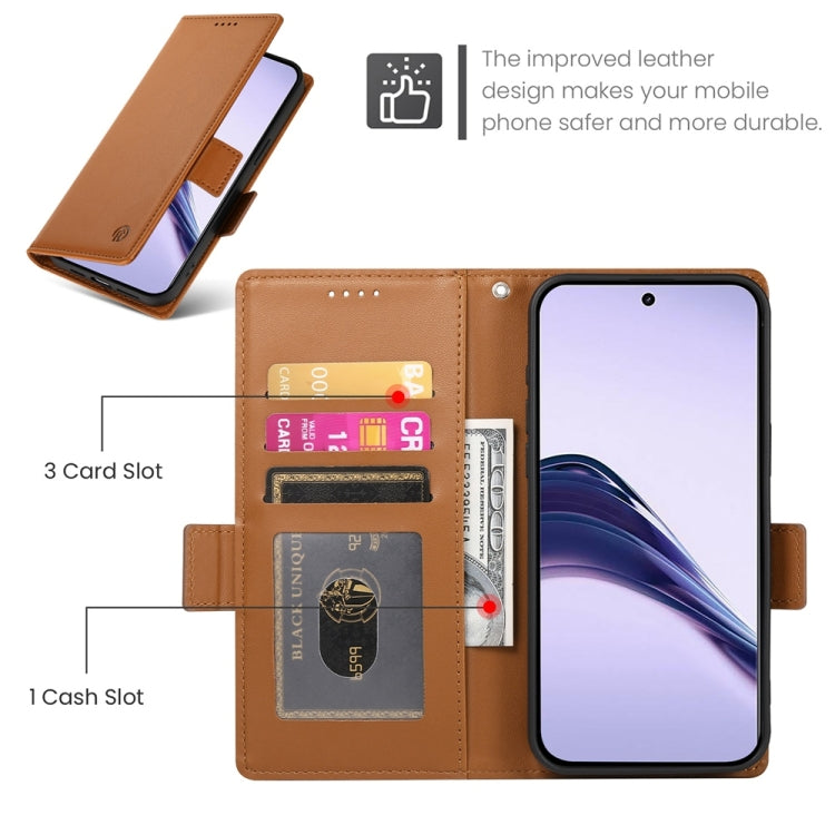 For Realme 13 Pro / 13 Pro+ Global Side Buckle Magnetic Frosted Leather Phone Case