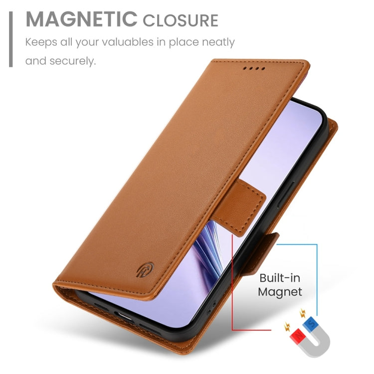 For Realme 13 Pro / 13 Pro+ Global Side Buckle Magnetic Frosted Leather Phone Case