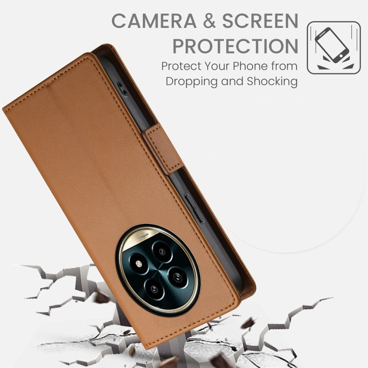 For Realme 13 Pro / 13 Pro+ Global Side Buckle Magnetic Frosted Leather Phone Case
