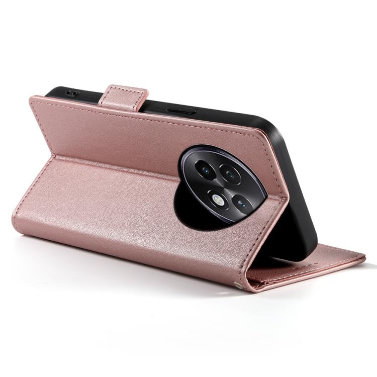For Realme 13+ Side Buckle Magnetic Frosted Leather Phone Case