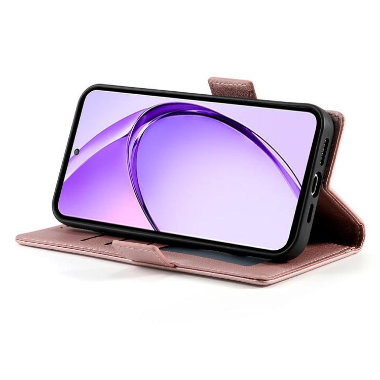 For Realme 13+ Side Buckle Magnetic Frosted Leather Phone Case