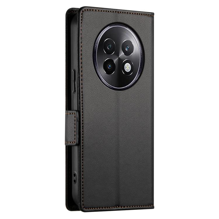 For Realme 13+ Side Buckle Magnetic Frosted Leather Phone Case