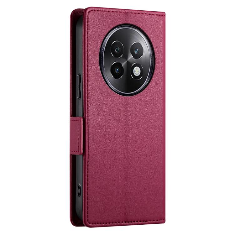 For Realme 13+ Side Buckle Magnetic Frosted Leather Phone Case