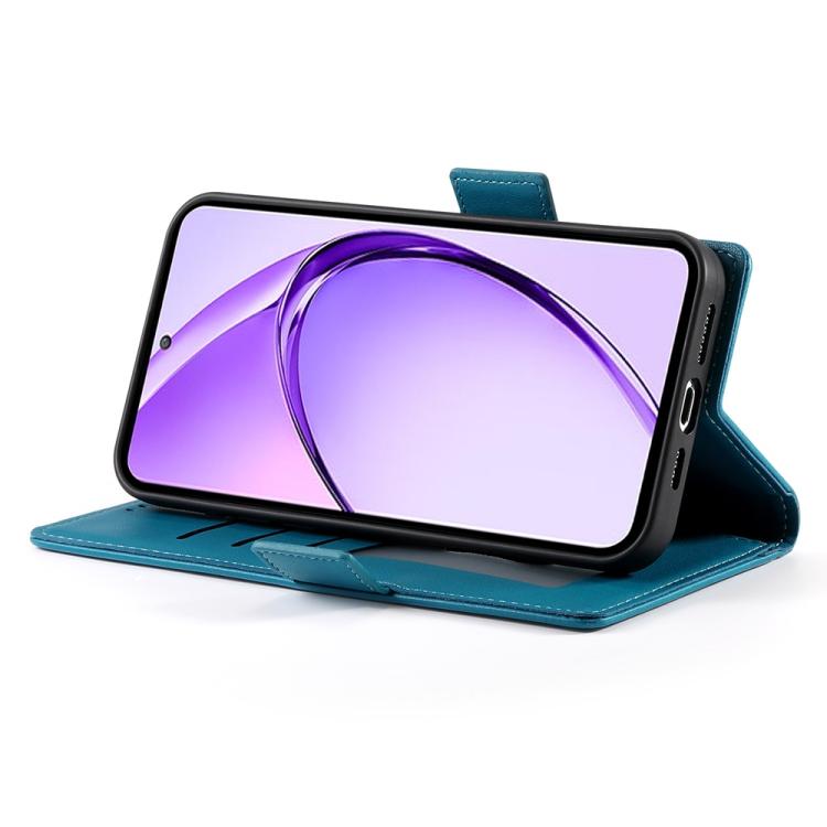 For Realme 13+ Side Buckle Magnetic Frosted Leather Phone Case