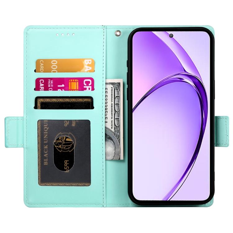 For Realme 13+ Side Buckle Magnetic Frosted Leather Phone Case