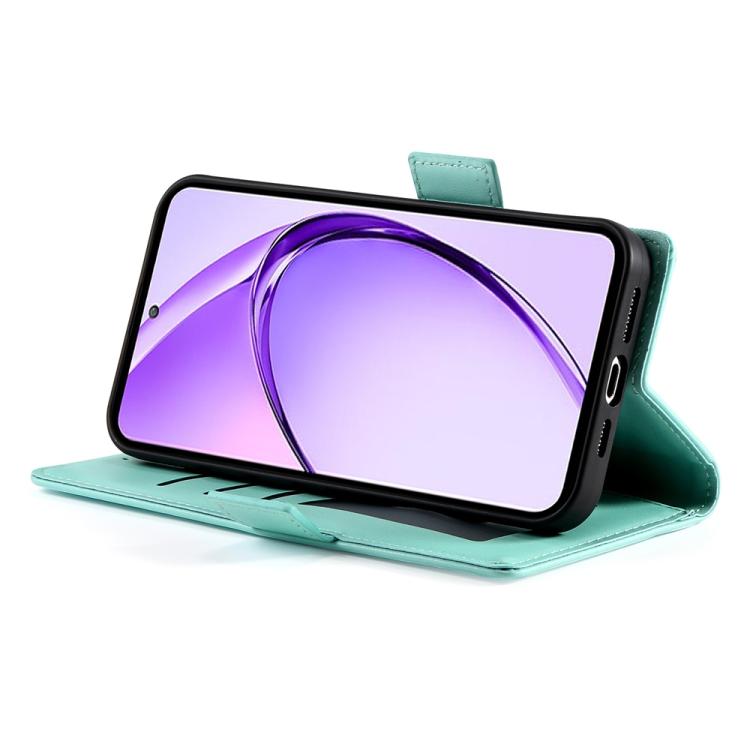 For Realme 13+ Side Buckle Magnetic Frosted Leather Phone Case
