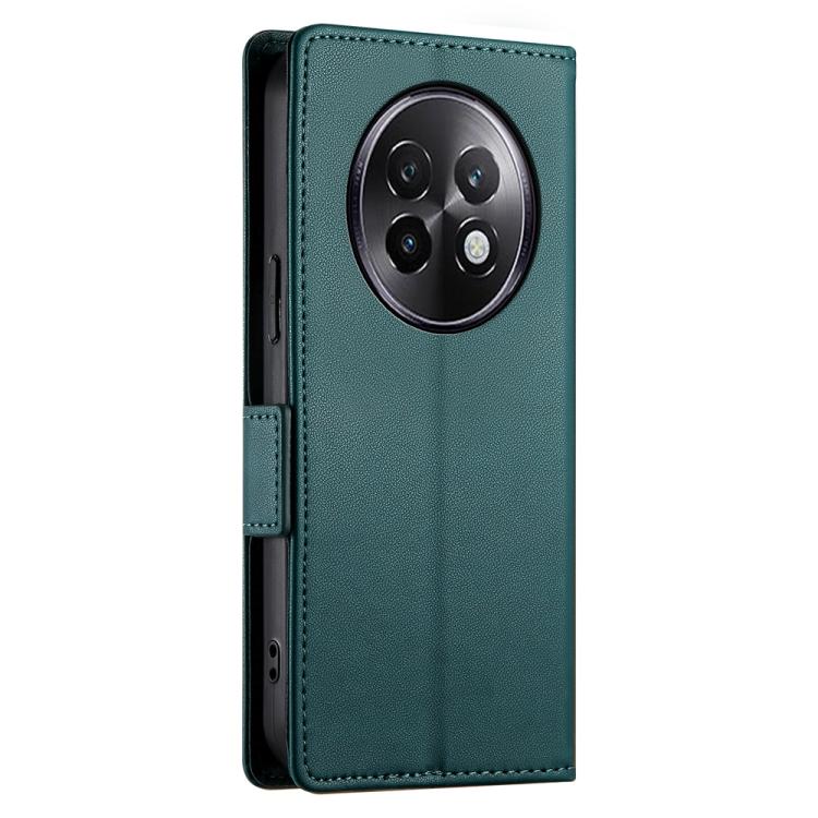 For Realme 13+ Side Buckle Magnetic Frosted Leather Phone Case