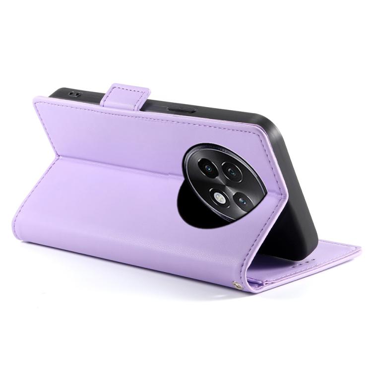 For Realme 13+ Side Buckle Magnetic Frosted Leather Phone Case