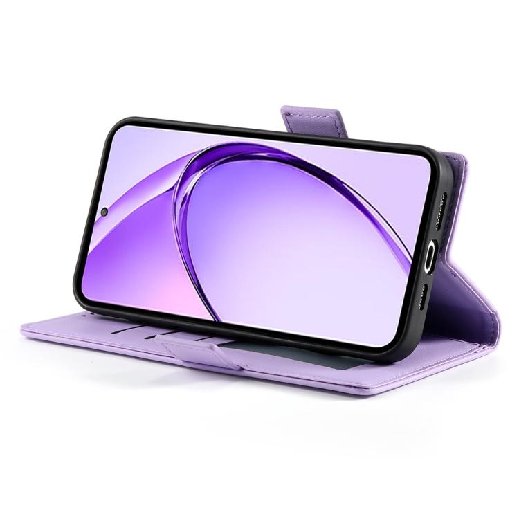 For Realme 13+ Side Buckle Magnetic Frosted Leather Phone Case