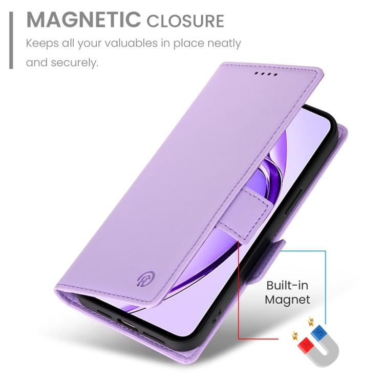 For Realme 13+ Side Buckle Magnetic Frosted Leather Phone Case