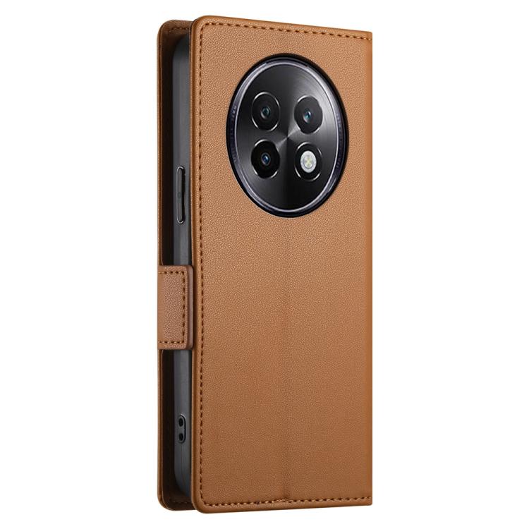 For Realme 13+ Side Buckle Magnetic Frosted Leather Phone Case