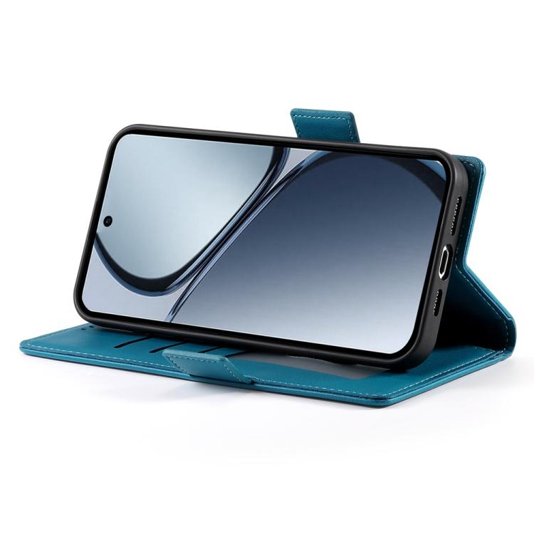 For Realme C75 / Realme 14x Side Buckle Magnetic Frosted Leather Phone Case