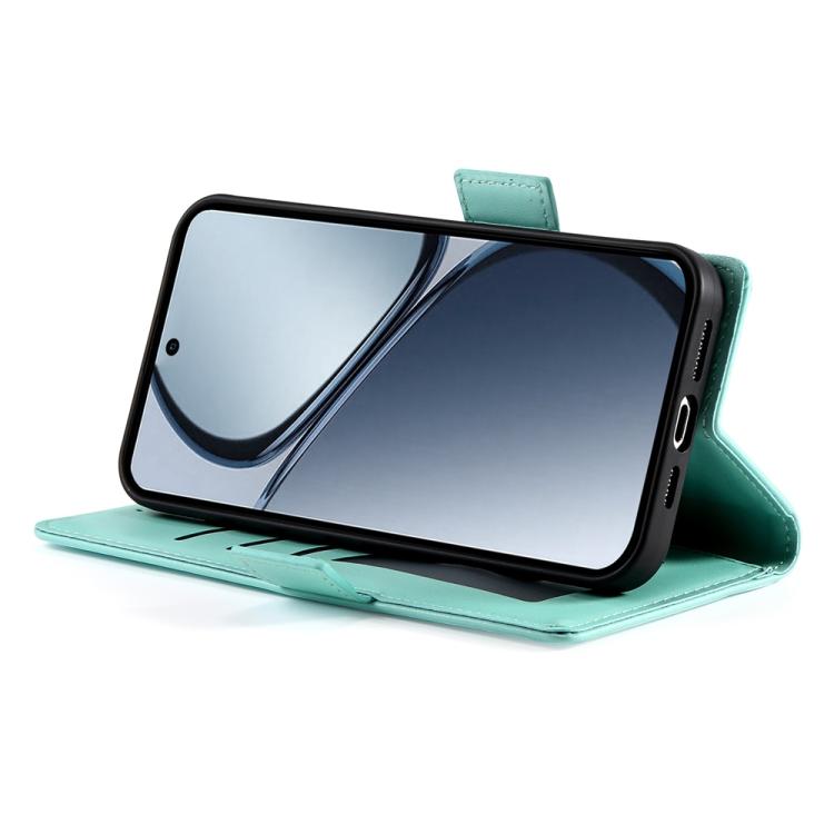 For Realme C75 / Realme 14x Side Buckle Magnetic Frosted Leather Phone Case