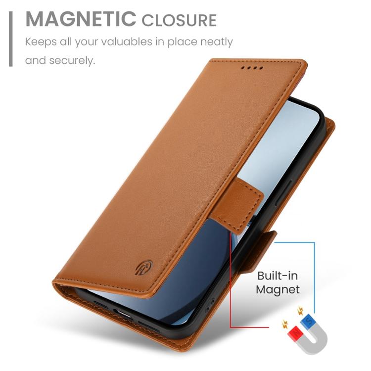 For Realme C75 / Realme 14x Side Buckle Magnetic Frosted Leather Phone Case
