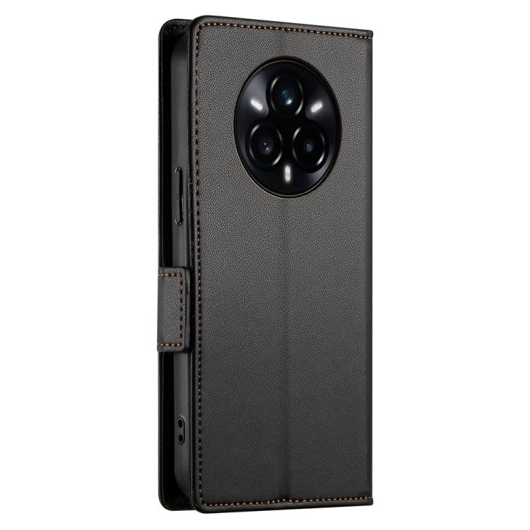 For Realme 14 Pro Side Buckle Magnetic Frosted Leather Phone Case