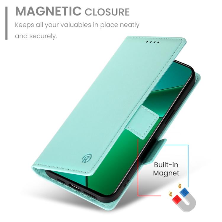 For Realme 14 Pro Side Buckle Magnetic Frosted Leather Phone Case