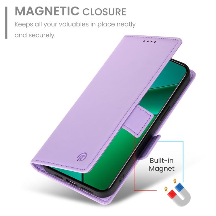 For Realme 14 Pro Side Buckle Magnetic Frosted Leather Phone Case