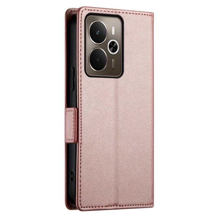 For Realme 14 / Realme P3 5G Side Buckle Magnetic Frosted Leather Phone Case