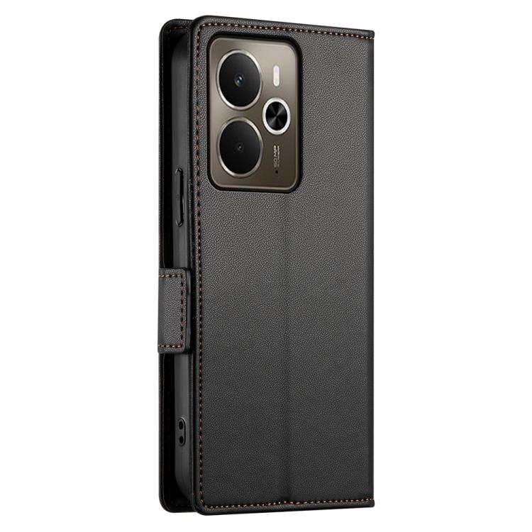 For Realme 14 / Realme P3 5G Side Buckle Magnetic Frosted Leather Phone Case
