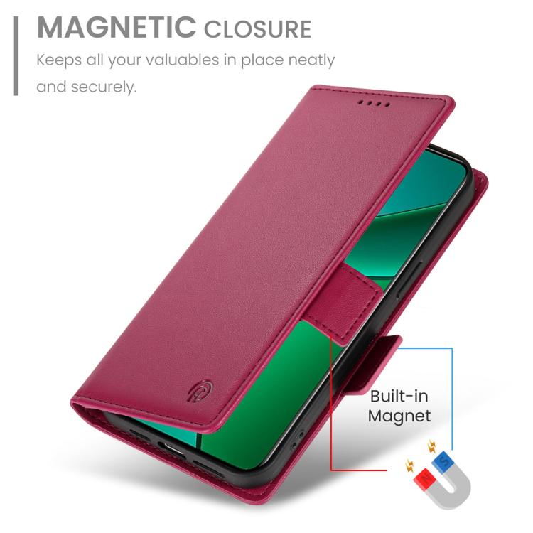 For Realme 14 / Realme P3 5G Side Buckle Magnetic Frosted Leather Phone Case