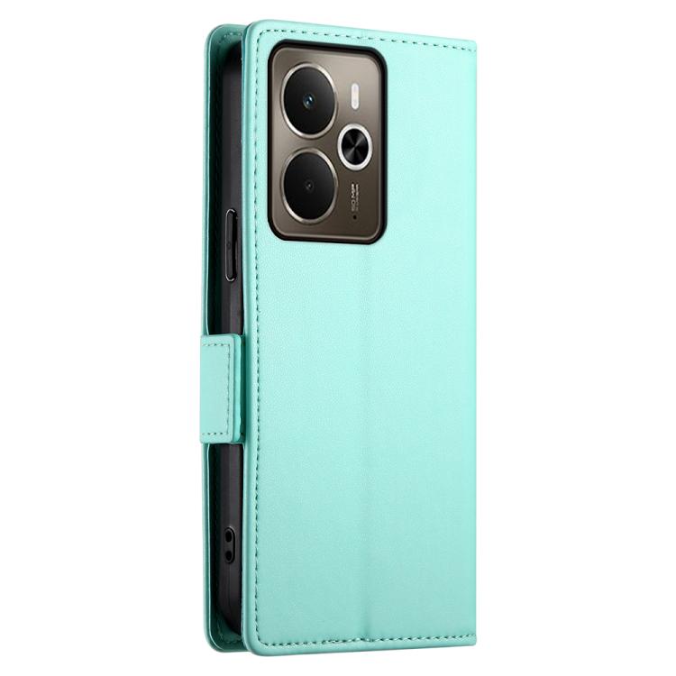 For Realme 14 / Realme P3 5G Side Buckle Magnetic Frosted Leather Phone Case