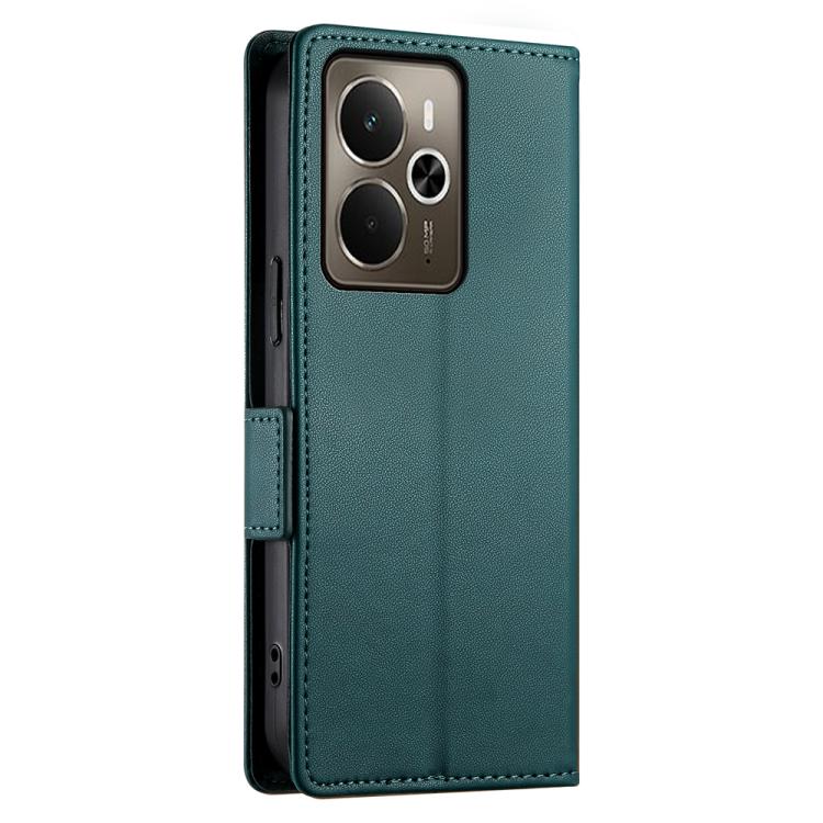 For Realme 14 / Realme P3 5G Side Buckle Magnetic Frosted Leather Phone Case