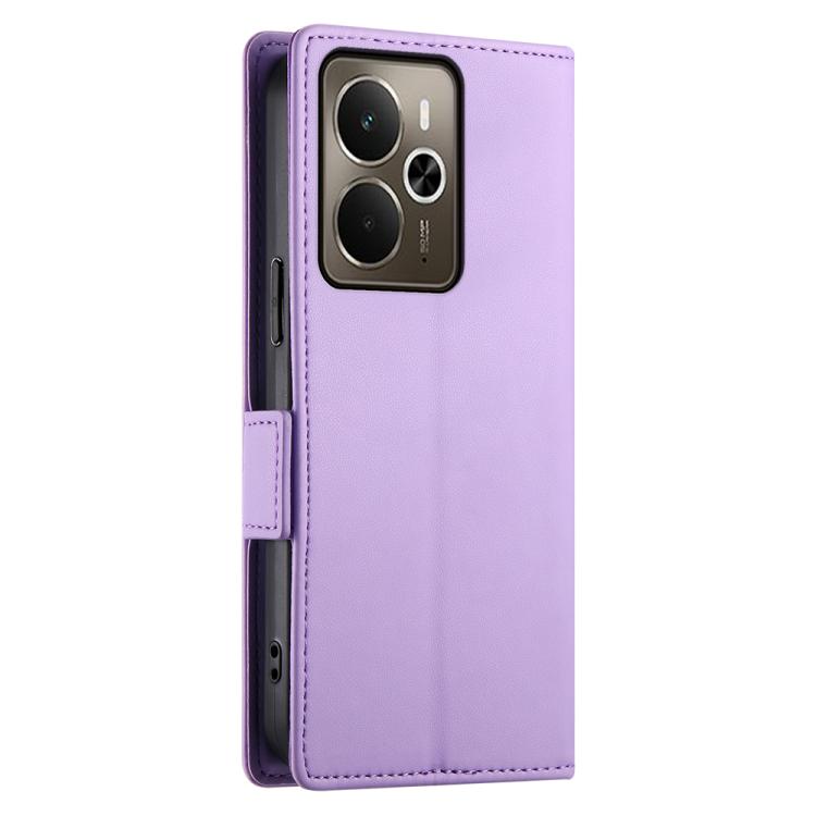 For Realme 14 / Realme P3 5G Side Buckle Magnetic Frosted Leather Phone Case