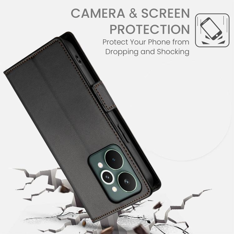 For Realme 15 5G / Realme 15 Pro 5G Side Buckle Magnetic Frosted Leather Phone Case