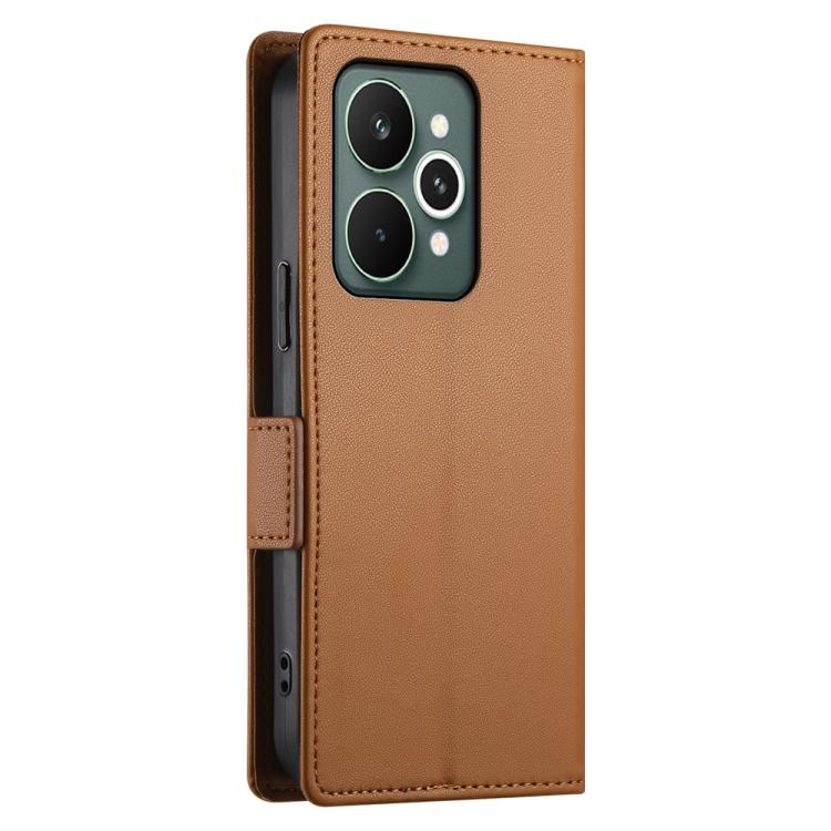 For Realme 15 5G / Realme 15 Pro 5G Side Buckle Magnetic Frosted Leather Phone Case