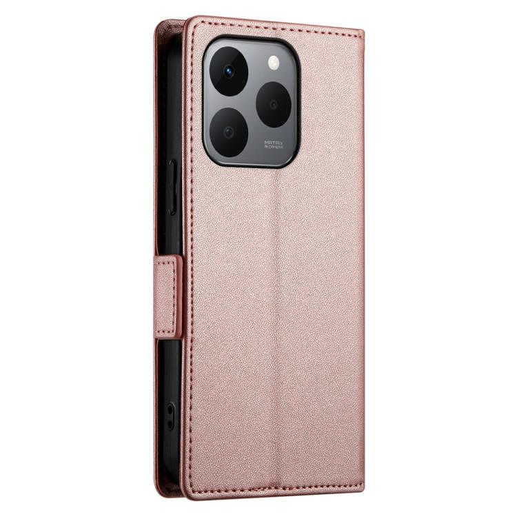 For Realme 15T 5G Side Buckle Magnetic Frosted Leather Phone Case