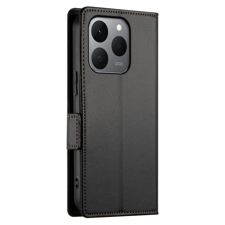 For Realme 15T 5G Side Buckle Magnetic Frosted Leather Phone Case
