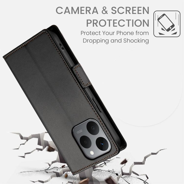 For Realme 15T 5G Side Buckle Magnetic Frosted Leather Phone Case