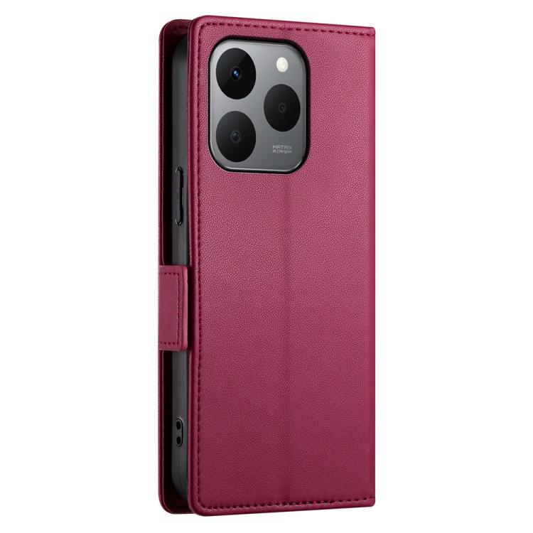 For Realme 15T 5G Side Buckle Magnetic Frosted Leather Phone Case