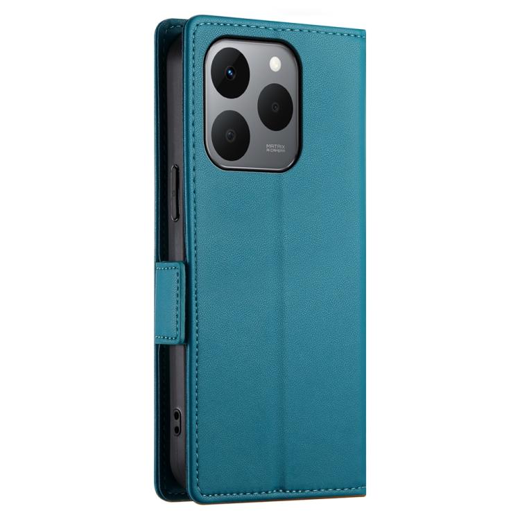 For Realme 15T 5G Side Buckle Magnetic Frosted Leather Phone Case