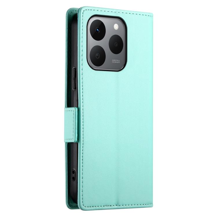 For Realme 15T 5G Side Buckle Magnetic Frosted Leather Phone Case