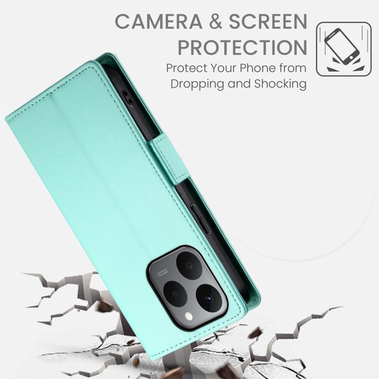 For Realme 15T 5G Side Buckle Magnetic Frosted Leather Phone Case
