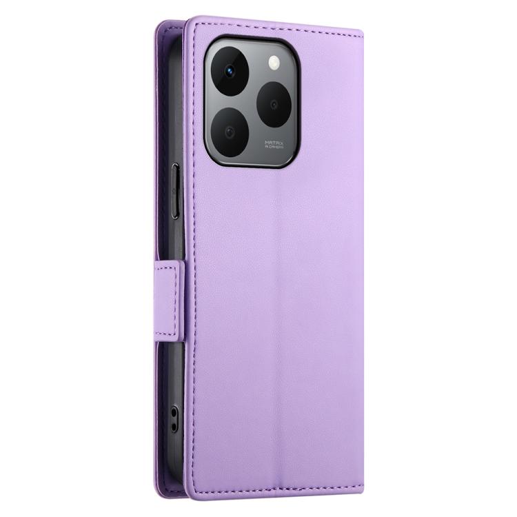 For Realme 15T 5G Side Buckle Magnetic Frosted Leather Phone Case