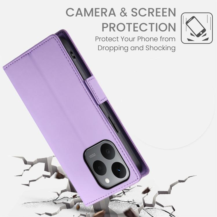 For Realme 15T 5G Side Buckle Magnetic Frosted Leather Phone Case
