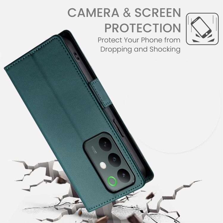 For Realme C85 Pro 4G Side Buckle Magnetic Frosted Leather Phone Case