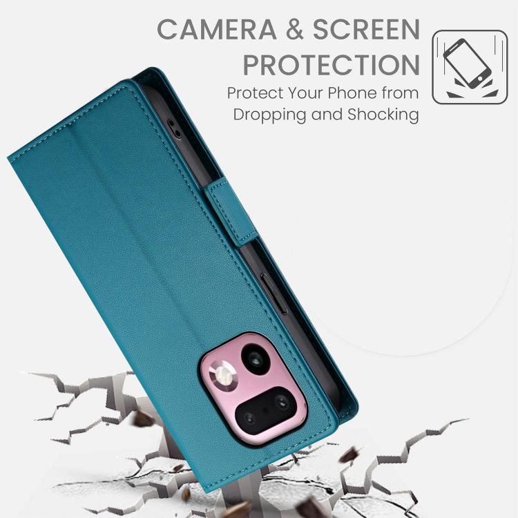 For Realme 16 Pro+ 5G Side Buckle Magnetic Frosted Leather Phone Case