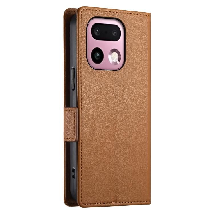 For Realme 16 Pro+ 5G Side Buckle Magnetic Frosted Leather Phone Case